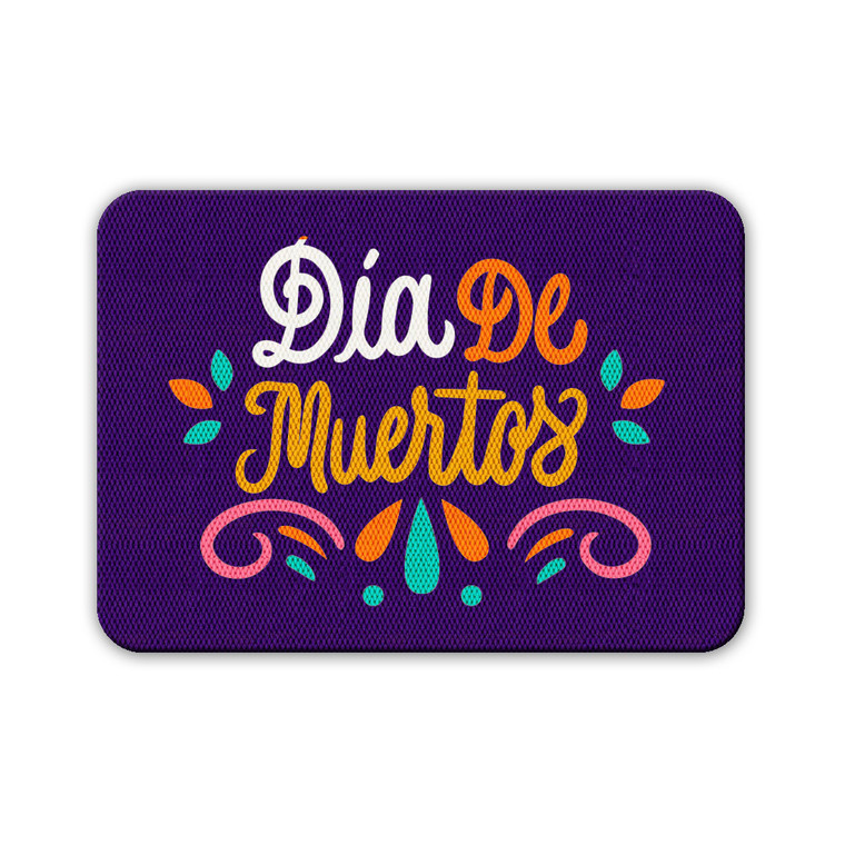 TAPETE DECORATIVO ELITEMAT DISEÑO DÍA DE MUERTOS 5  DE 0.70 X 0.50 MTS