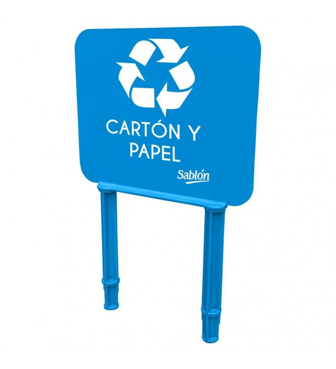 AlproShop |  9302AZ COPETE IDENTIFICADOR DE RESIDUOS DE CARTON Y PAPEL PARA BOTES ZVELTE COLOR AZUL AlproShop |  9302AZ COPETE IDENTIFICADOR DE RESIDUOS DE CARTON Y PAPEL PARA BOTES ZVELTE COLOR AZUL