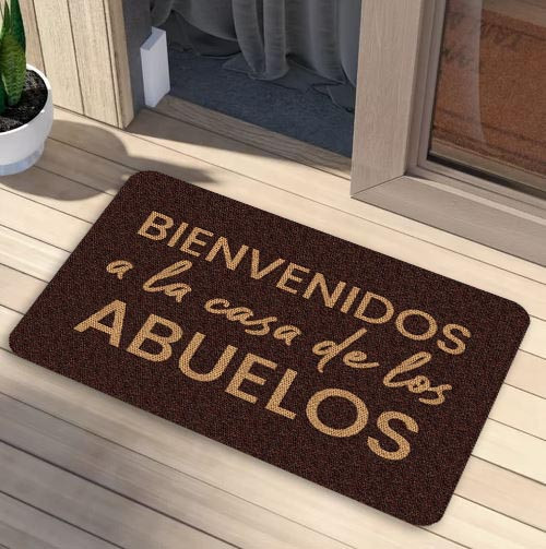 TAPETE DECORATIVO ELITEMAT DISEÑO CASA DE LOS ABUELOS DE 0.70 X 0.50 MTS