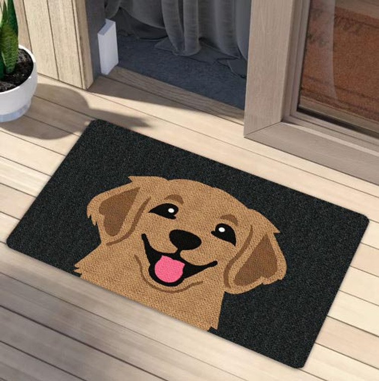 TAPETE PARA MASCOTAS PETMAT DISEÑO GOLDEN RETRIEVER DE 0.70X0.50 MTS CHARCOAL TAPETE PARA MASCOTAS PETMAT DISEÑO GOLDEN RETRIEVER DE 0.70X0.50 MTS CHARCOAL