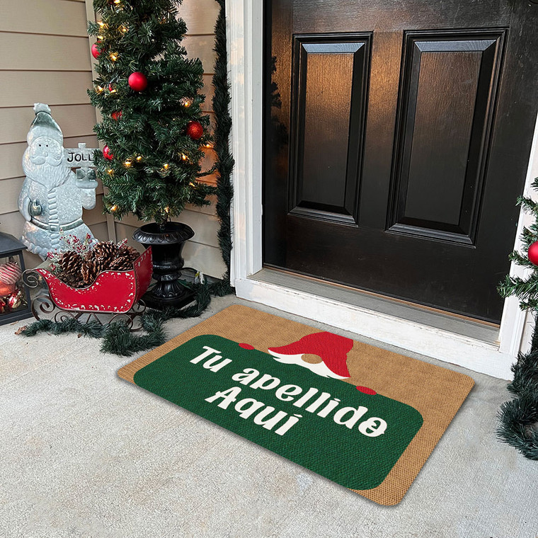 TAPETE DECORATIVO ELITEMAT NAVIDEÑO DISEÑO DE NOMO DE 0.70 X 0.50 MTS SAND TAPETE DECORATIVO ELITEMAT NAVIDEÑO DISEÑO DE NOMO DE 0.70 X 0.50 MTS SAND