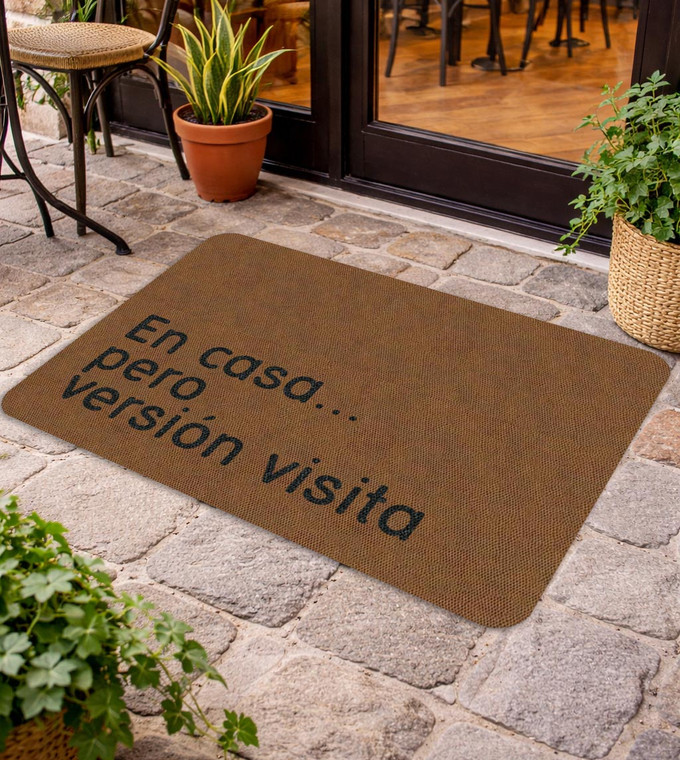 TAPETE DECORATIVO ELITEMAT DISEÑO EN CASA DE 0.70 X 0.50 MTS