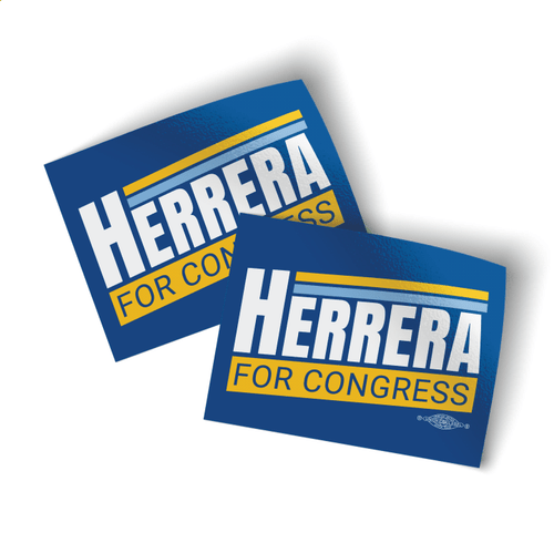 Jordan Herrera - Blue Colorway (4" x 3" Vinyl Sticker -- Pack of Two!)