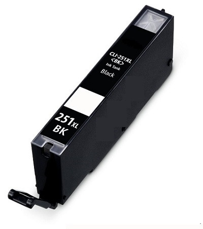 Canon CLI-251XLBK, CLI-251XL Black, Compatible Printer Ink Cartridge for select Canon PIXMA Printers
