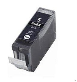 Canon PGI-5BK, PGI-5 Black, Compatible Pigment Black Printer Ink Cartridge for select Canon PIXMA Printers