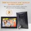 FRAMEO Digital Picture Frame 10.1 Inch, WiFi Digital Photo Frame 1280 * 800 FHD IPS Touch Screen with 16GB Storage, Wall Mountable, Auto-Rotate, Share Photos and Videos via App from Anywhere