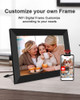 FRAMEO Digital Picture Frame 10.1 Inch, WiFi Digital Photo Frame 1280 * 800 FHD IPS Touch Screen with 16GB Storage, Wall Mountable, Auto-Rotate, Share Photos and Videos via App from Anywhere