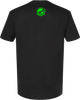 Reggae Jerk Brand - Property of 87SIX Crew Unisex Tee Black Neon Green Back