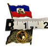 FlagDay365 - Patriotic Waving Haitian Flag - Metal Enamel Lapel Pin 