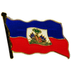 FlagDay365 - Patriotic Waving Haitian Flag - Metal Enamel Lapel Pin 