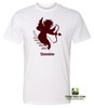 Marvelous Artz - "Velentine" Tees White Burgundy Red Front