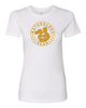 NaturalBoy Gear® - Branded FC Fit Crew Ladies Tee White Gold