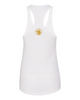 NaturalBoy Gear® - Branded FC Fit Ladies Racerback Tank White Gold