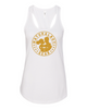 NaturalBoy Gear® - Branded FC Fit Ladies Racerback Tank White Gold