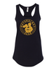 NaturalBoy Gear® - Branded FC Fit Ladies Racerback Tank Black Gold