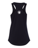 NaturalBoy Gear® - Branded CC Fit Ladies Racerback Tank Black White