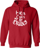 Hits, Cuts & Bruises Podcast - HCB Branded Hoodie Red White Front