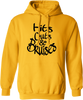 Hits, Cuts & Bruises Podcast - HCB Branded Hoodie Golden Yellow Black Front