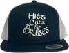 Hits, Cuts & Bruises Podcast - HCB Branded Trucker Hats Navy, White, White