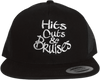 Hits, Cuts & Bruises Podcast - HCB Branded Trucker Hats Black, Black, White