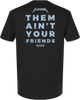 Mginati Brand | Blacked Black Crew Unisex Tee Back