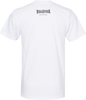 Mginati Brand | Ambigram Gun Metal Grey - White Crew Unisex Tee Back