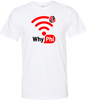 WOI Brand - WhyPhi Collection White Black Red Crew Unisex Tees Front