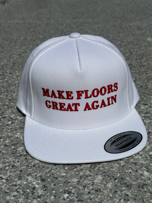 Magic Mike Epoxy - Make Floors Great Again Hats White, Red