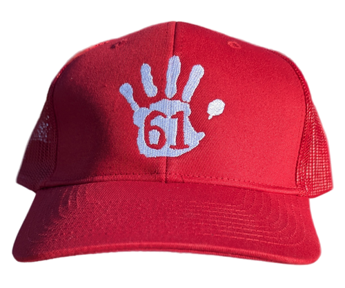 Pipclothing RUH - 561 Branded Trucker Hats Red, Red, White