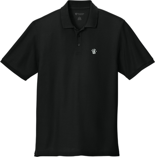 Pipclothing - RUH 561 Branded Polo Black White