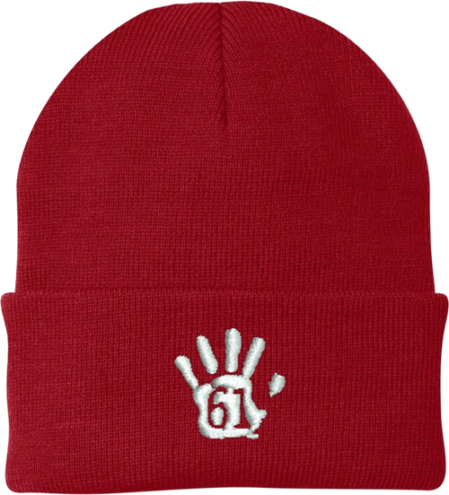 Pipclothing RUH - 561 Logo Branded Beanies Red, Red, White