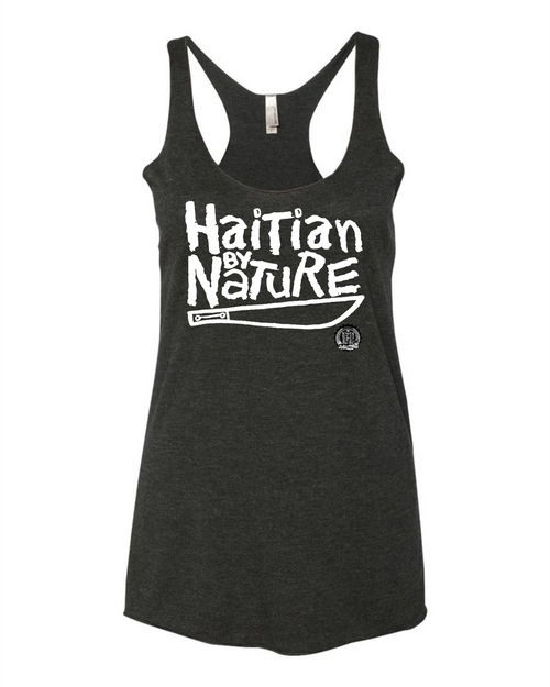 Hispaniola Port & Trade Company HBN Since 1804 Ladies Racerback Tank Top BLK