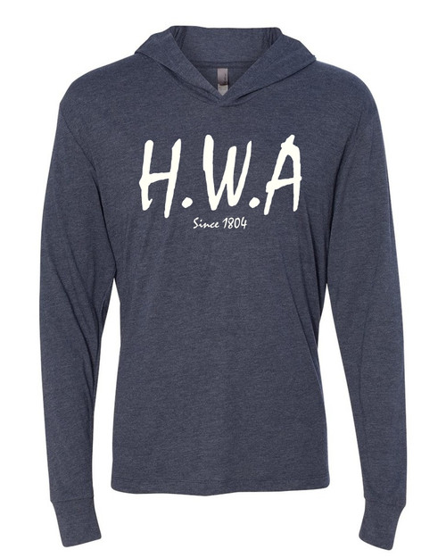 Hispaniola Port & Trade Company | H.W.A "Since 1804" Unisex Hooded Vintage Navy Tee 