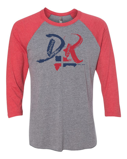 Hispaniola Port & Trade Company | DR "Since 1844" Vintage Red-Dark Heather Raglan Tee
