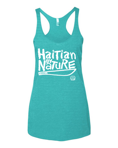 Hispaniola Port & Trade Company HBN Since 1804 Ladies Racerback Tank Top SFM BLU