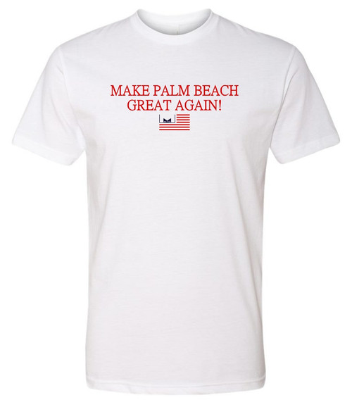 Marvelous Artz - Make Palm Beach Great Again Pride White T-shirt 
