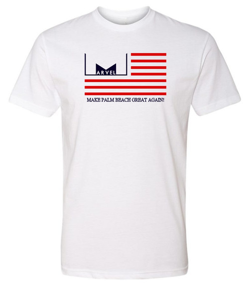 Marvelous Artz - Make Palm Beach Great Again Pride White Crew
