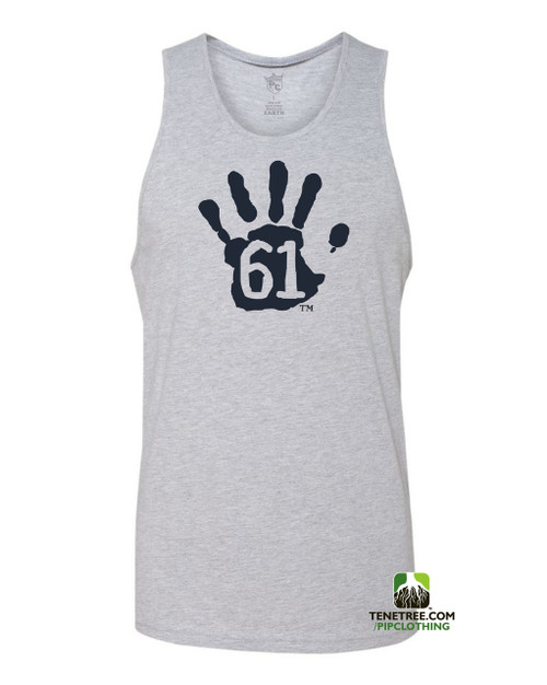 Pipclothing - Rep Ur Hood "Hand61" Light Heather Grey- Navy Tank