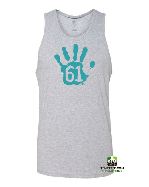 Pipclothing - Rep Ur Hood "Hand61" Light Heather Grey-Carolina Blue Tank
