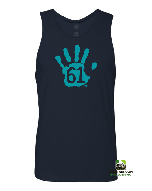 Pipclothing - Rep Ur Hood "Hand61" Navy-Carolina Blue Tank