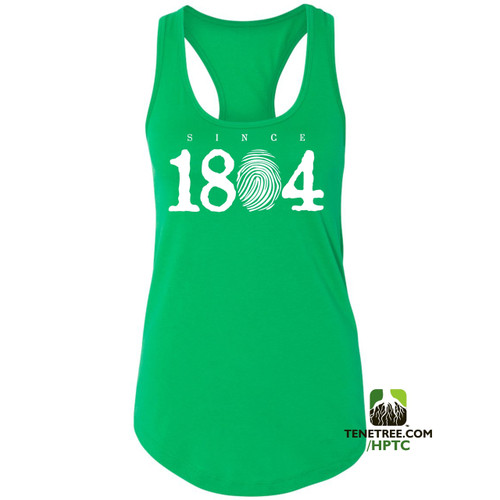Hispaniola Port & Trade Company Since 1804 Ladies Crew Kelly Green White