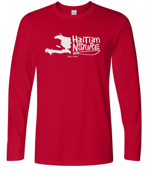 HISPANIOLA PORT & TRADE COMPANY HBN MAP LONG SLEEVE RED