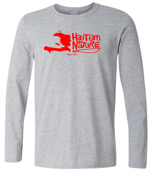 HISPANIOLA PORT & TRADE COMPANY HBN MAP LONG SLEEVE SILVER