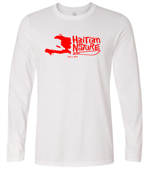 HISPANIOLA PORT & TRADE COMPANY HBN MAP LONG SLEEVE WHITE