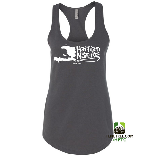 HISPANIOLA PORT & TRADE COMPANY HBN MAP RACERBACK TANK GRAY
