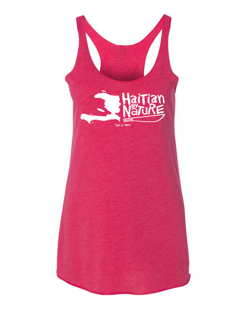 HISPANIOLA PORT & TRADE COMPANY HBN MAP RACERBACK TANK VIN PINK