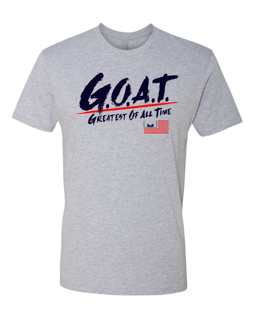 Marvelous Artz - GOAT Pride Heater Grey Red Navy Crew