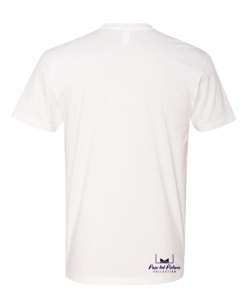 Marvelous Artz PP Collection Pain-ter Tees White Navy Red Back