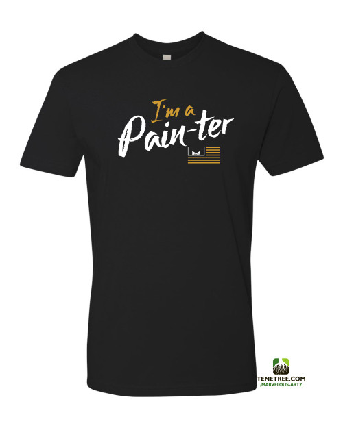 Marvelous Artz | PP Collection Pain-ter Tees Black White Gold Front