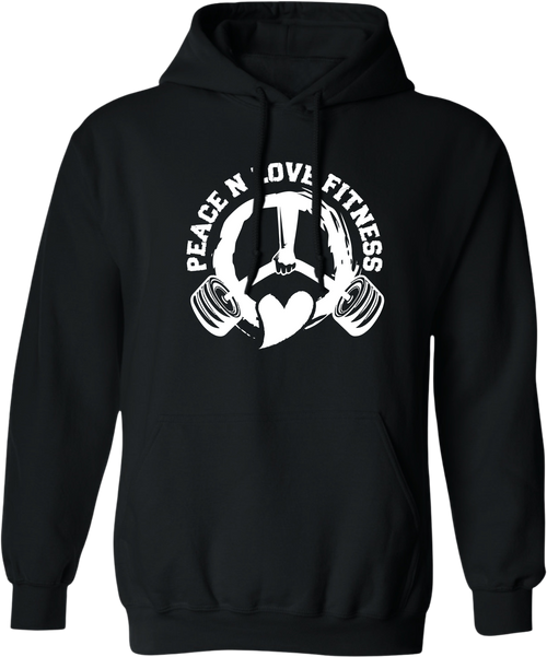 Peace N Love Fitness Brand - PNL Hoodie Black & White